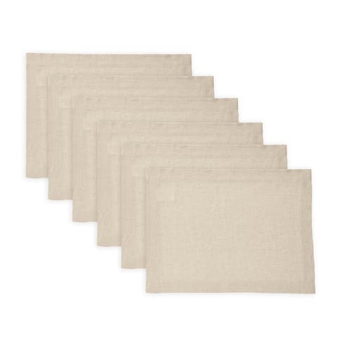 Linen Placemats - Sonoma - Set of 6, 14" x 19"