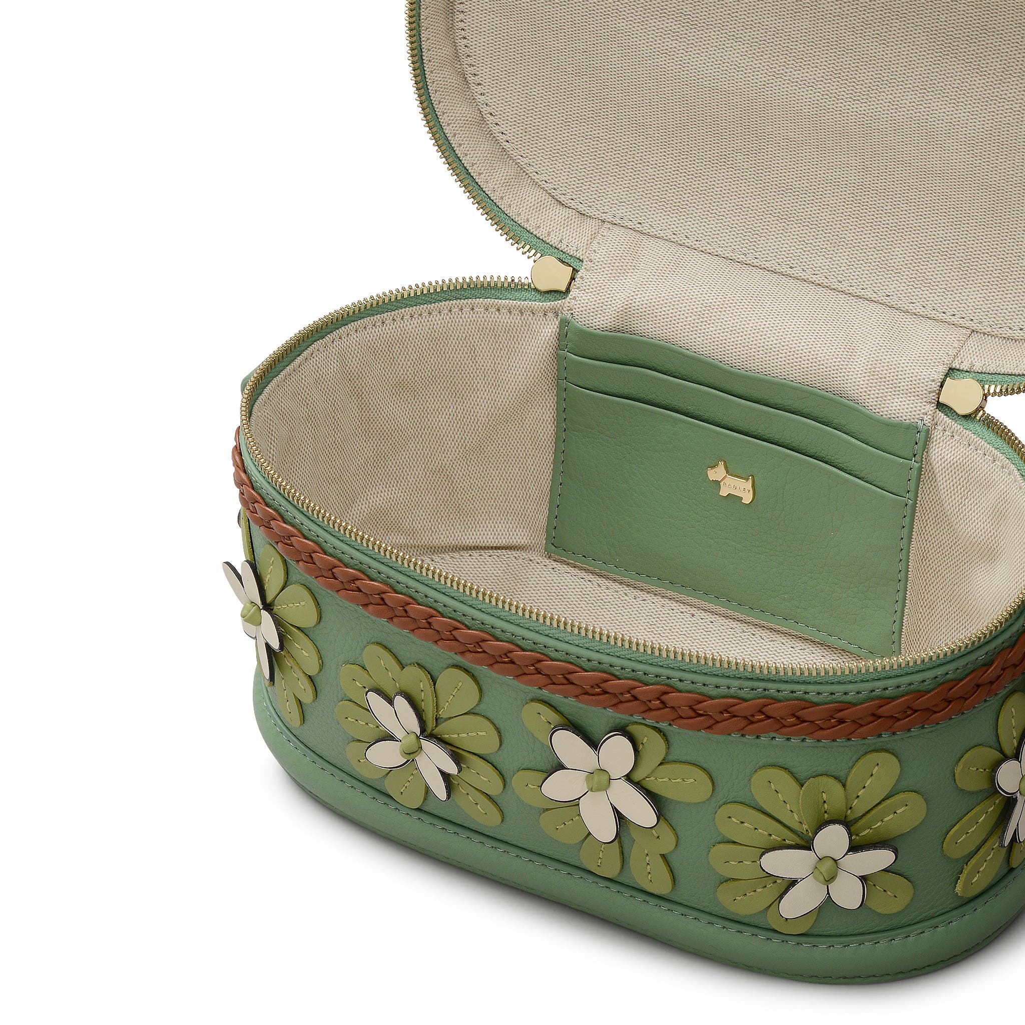 Radley Lunar New Year Small Zip Around Crossbody Bag, Alternate, color, Pistachio