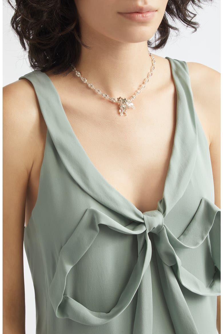 Vine Choker Necklace, Alternate, color, CLEAR QUARTZ AND CITRINE