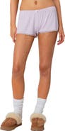 EDIKTED Buffy Lace Trim Shorts