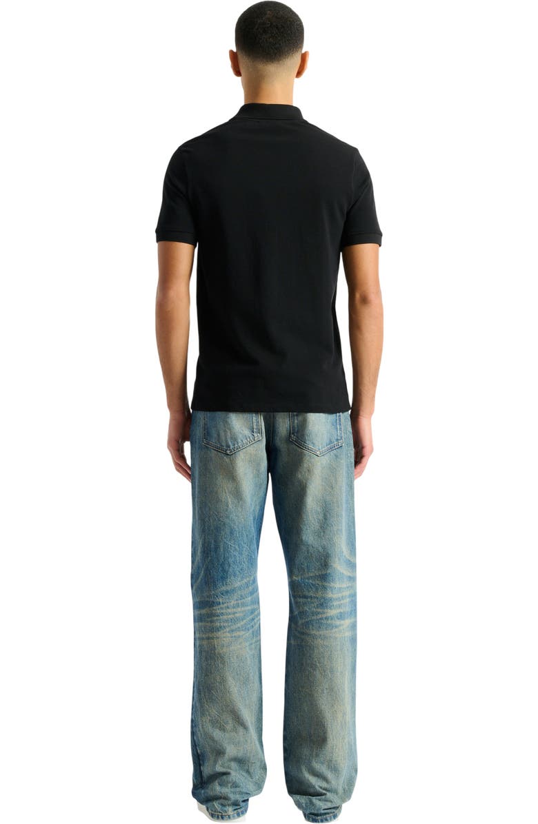 Balmain Embroidered Balmain Vintage polo, Alternate, color, Black
