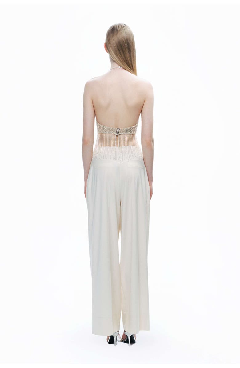 Nocturne Beaded Tassel Detailed Crop Top, Alternate, color, 