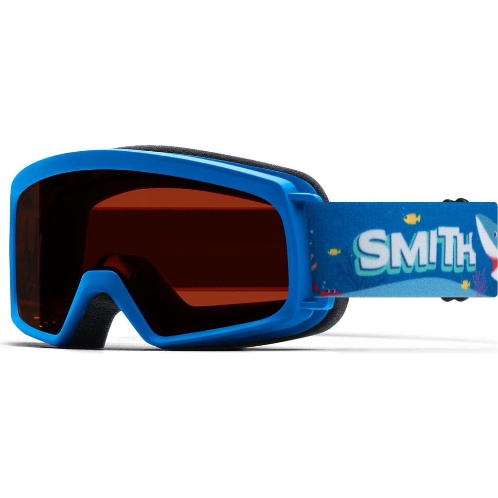 Smith Kids' Rascal Cylindrical Carbonic-x Over The Glasses Snow Goggles In Blue