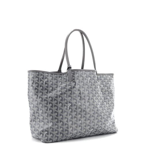 Pre-owned Goyard  Goyard Saint Louis Tote Coated Canvas Xxl In Gray