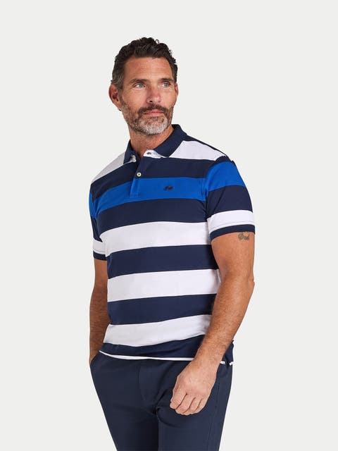Jersey Contrast Panel Polo