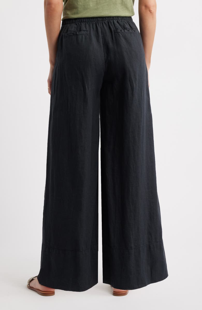 Caslon<sup>®</sup> Wide Leg Linen Pants, Alternate, color, 