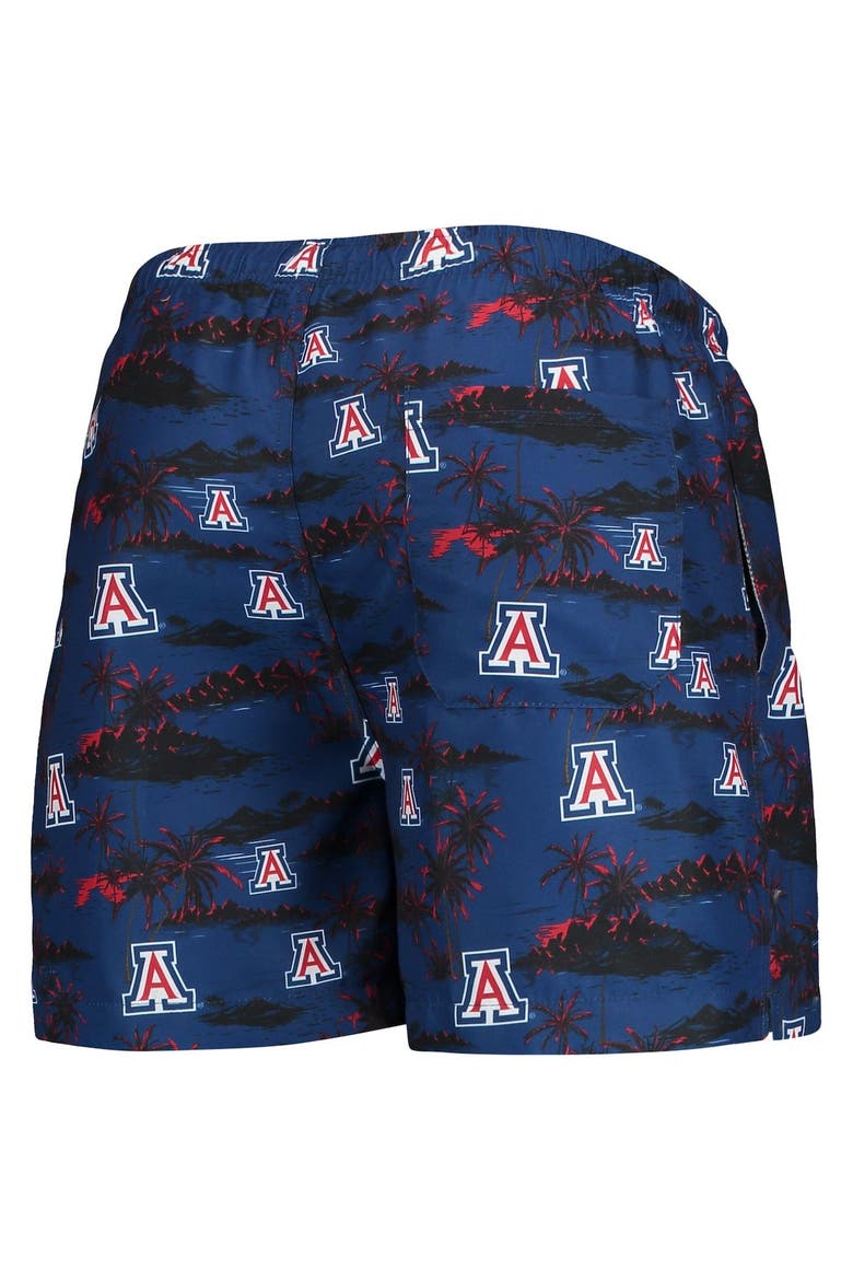 Men's FOCO Navy Arizona Wildcats Island Palm Swim Trunks, Alternate, color, Navy
