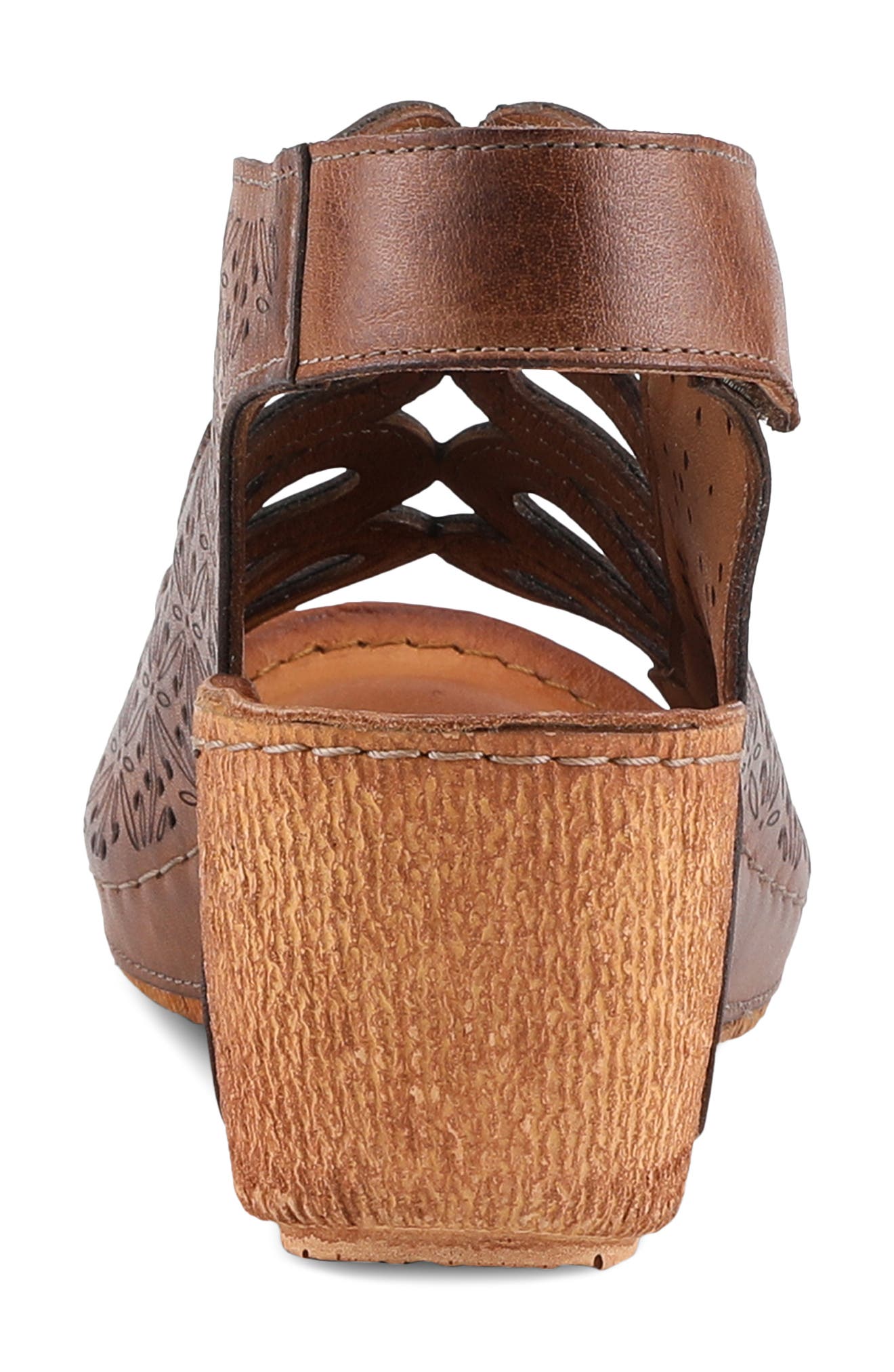 Spring Step Inocencia Wedge Slingback Sandal, Alternate, color, Brown