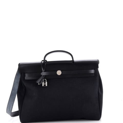 Herbag Zip Leather and Toile 39