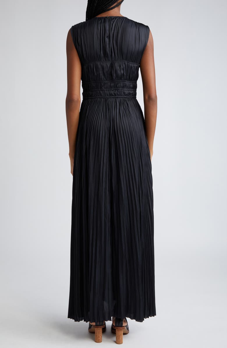 Ulla Johnson Delia Plissé Satin Gown, Alternate, color, 