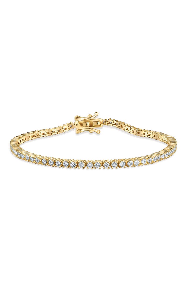 Cubic Zirconia Tennis Bracelet, Main, color, GOLD