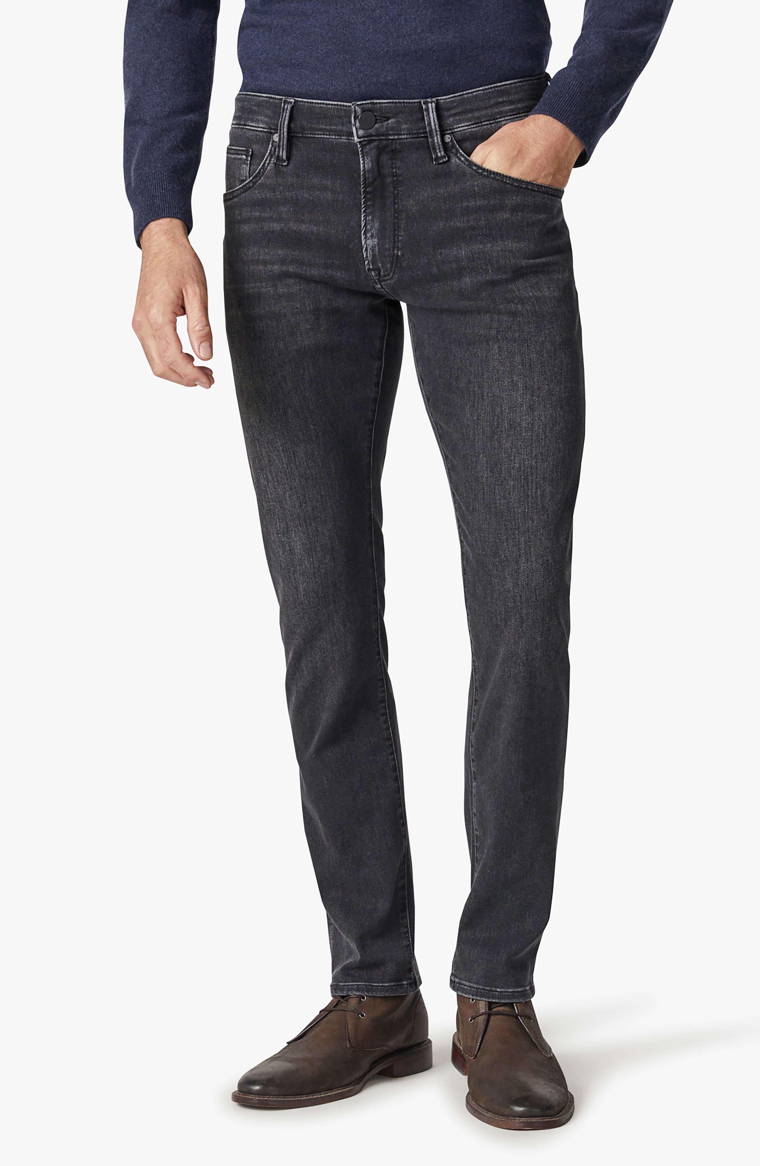 34 Heritage Champ Athletic Fit Tapered Jeans (Dark Smoke Refined)<br /> 