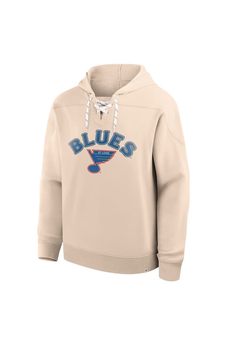 Men's Fanatics Cream St. Louis Blues Vintage Hoodie, Alternate, color, Cream
