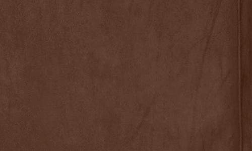 Habitual Wide Leg Suede Pants In Brown