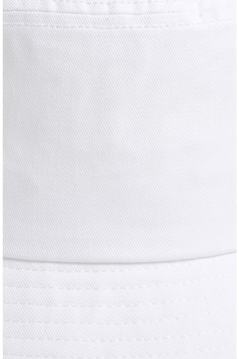 Kids' Raw Edge Bucket Hat, Alternate, color, WHITE