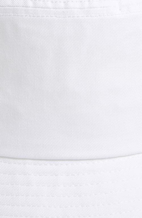 The Accessory Collective Kids' Raw Edge Bucket Hat In White