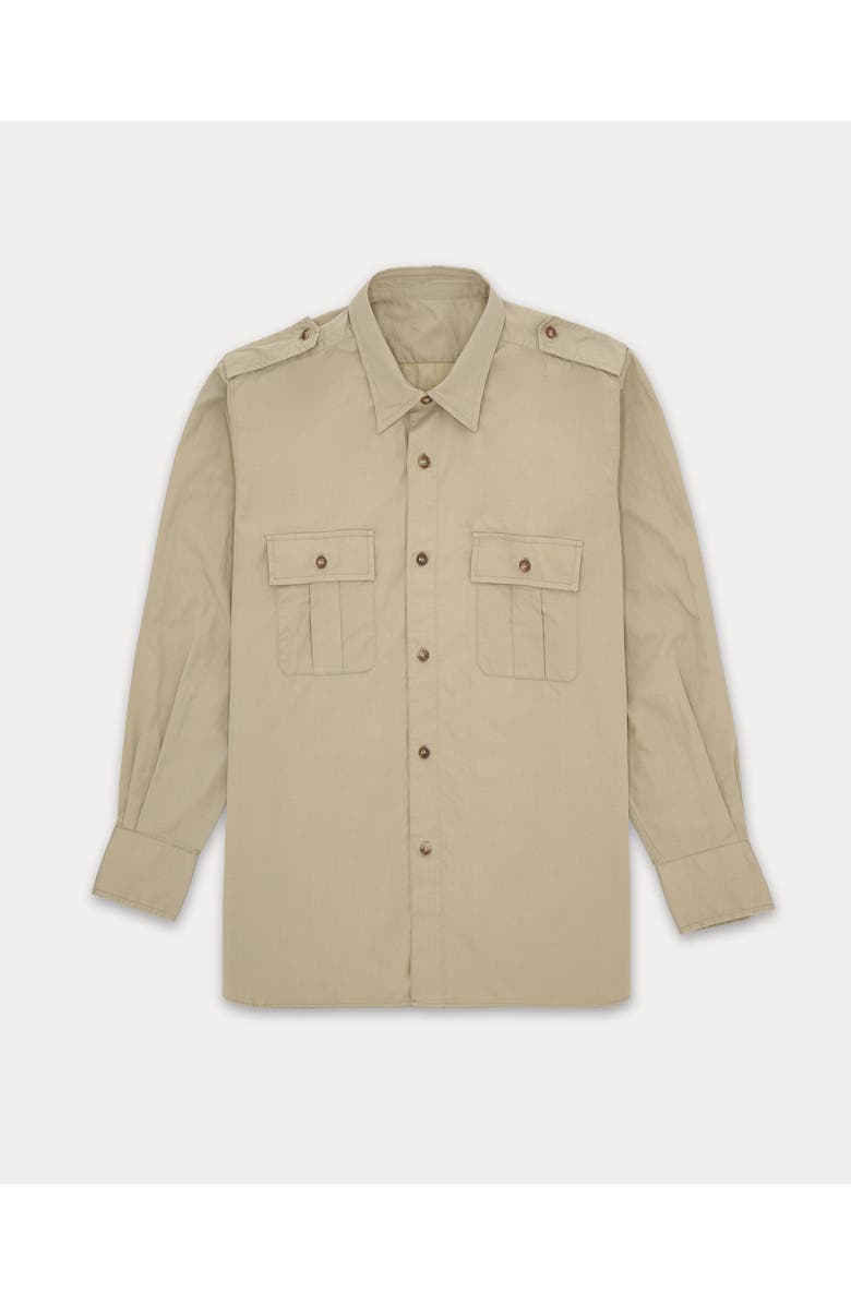 Fortela Sahara Cotton Overshirt, Main, color, Beige