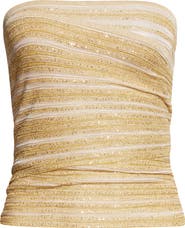 Missoni Ruched Metallic Tube Top