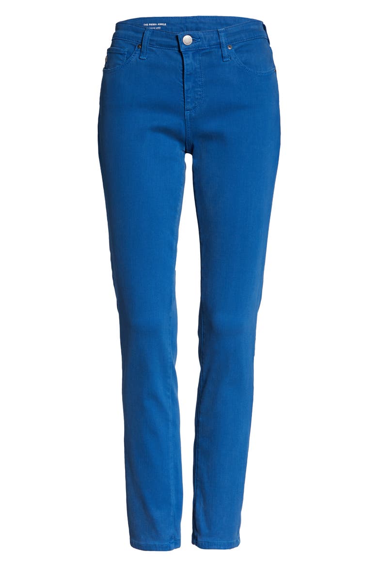 The Prima Ankle Cigarette Jeans, Alternate, color, HI-WHITE MARINE