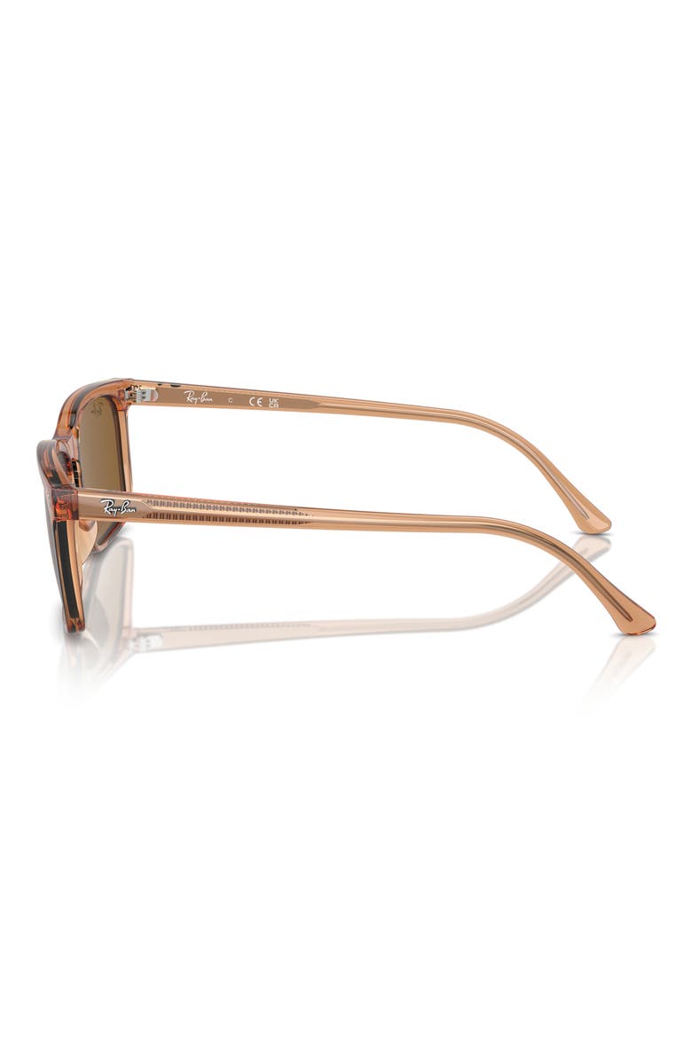 59mm Rectangular Sunglasses, Alternate, color, TRANSPARENT BROWN