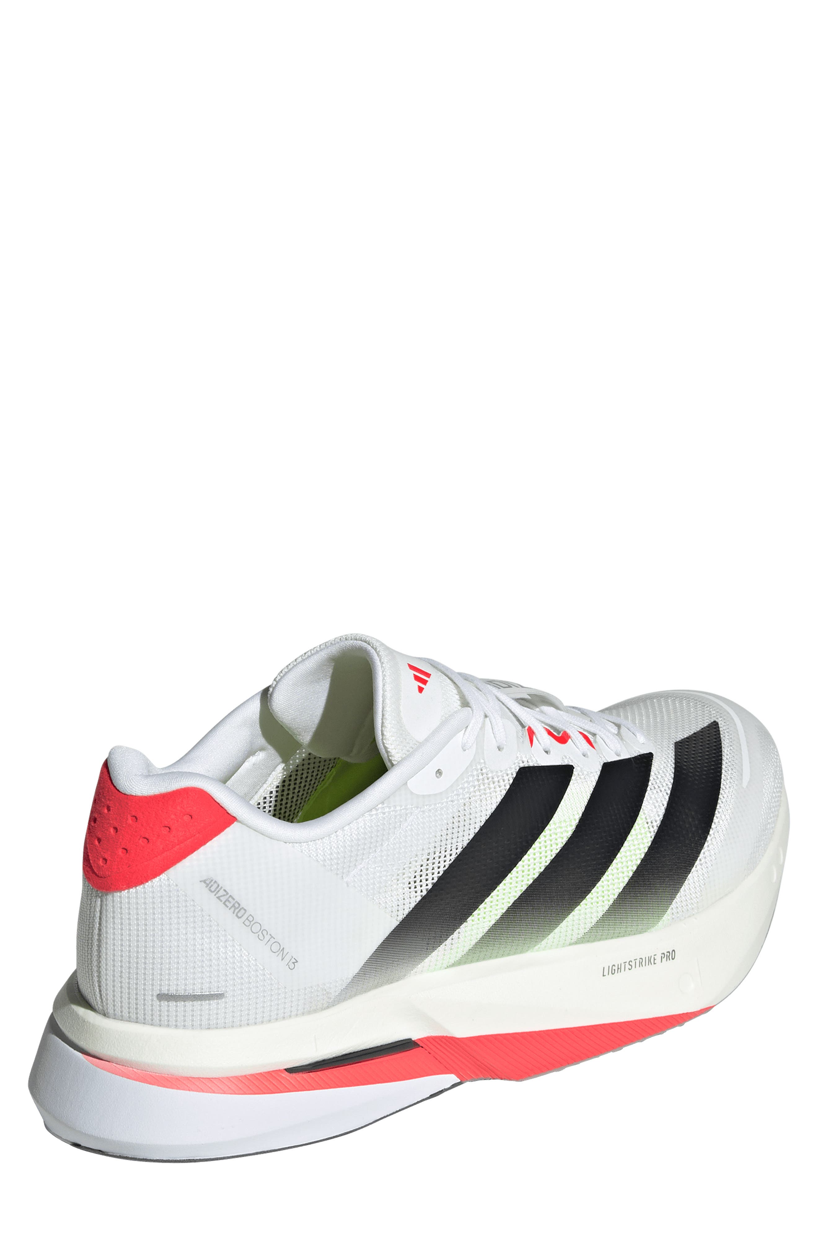 adidas Adizero Boston Running Shoe, Alternate, color, White