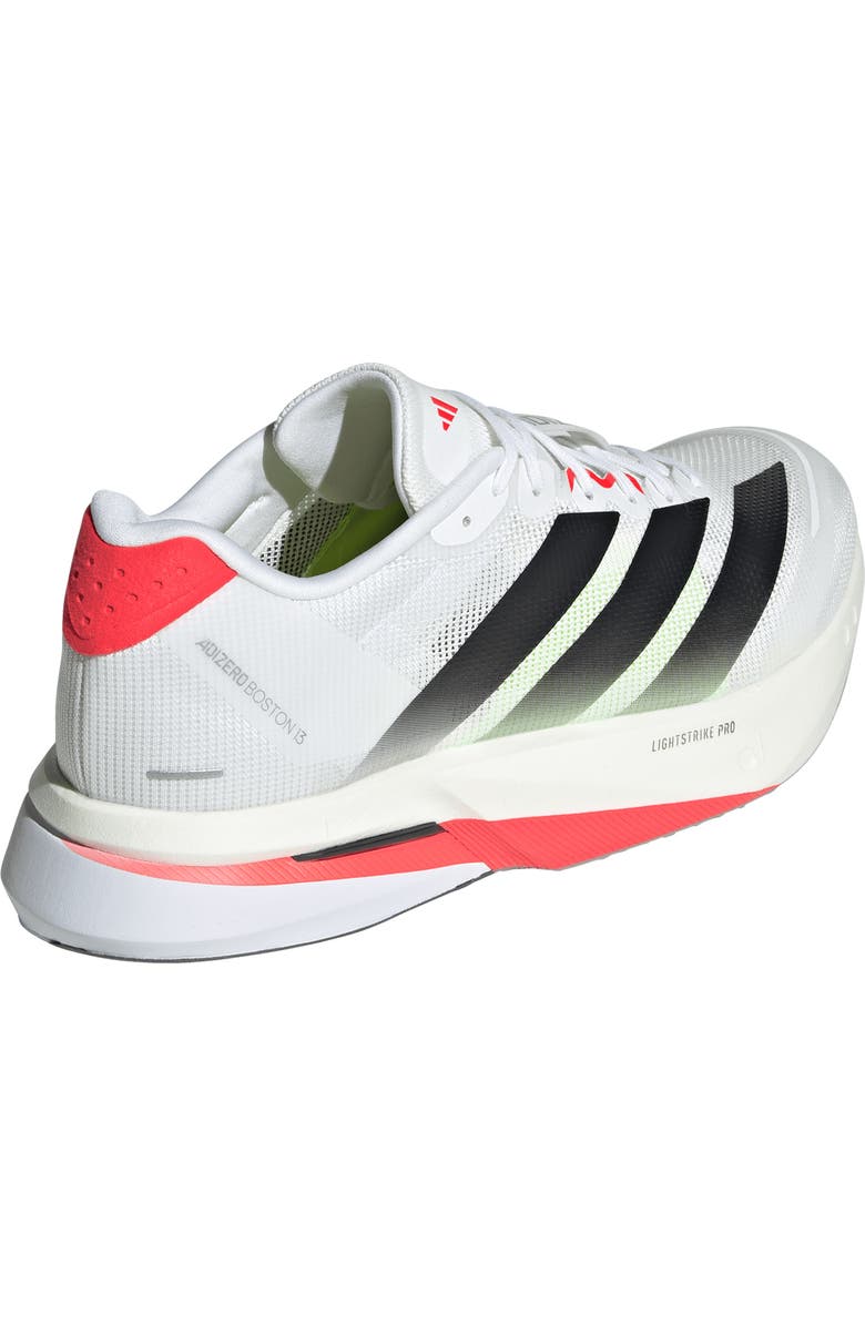 adidas Adizero Boston Running Shoe, Alternate, color, White