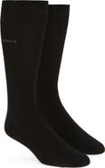 BOSS 2-Pack Solid Cotton Blend Dress Socks