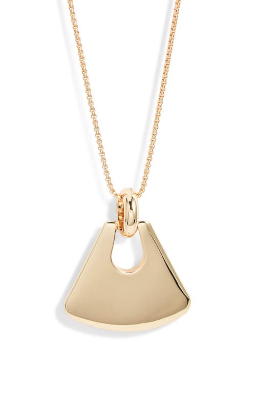 Open Edit Curved Charm Pendant Necklace