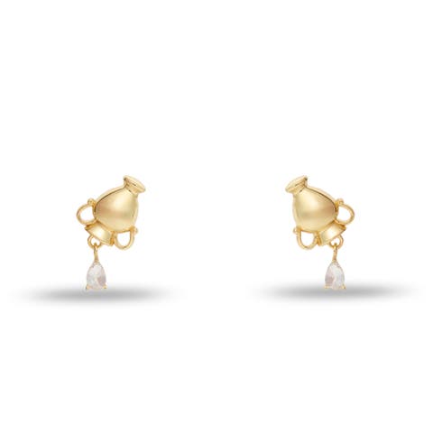 Aquarius Zodiac Stud Earrings