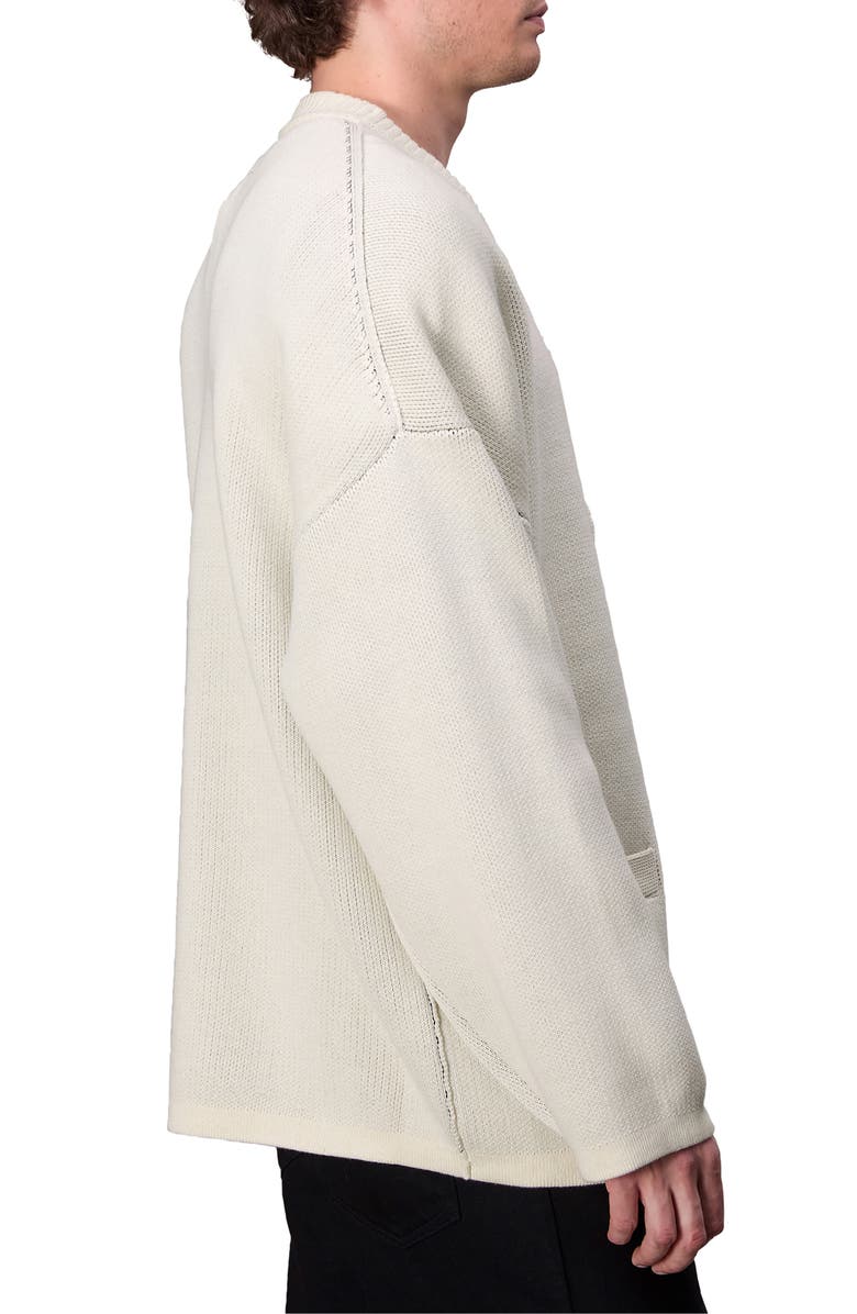 rag & bone Keaton Oversize Cardigan, Alternate, color, Ivory