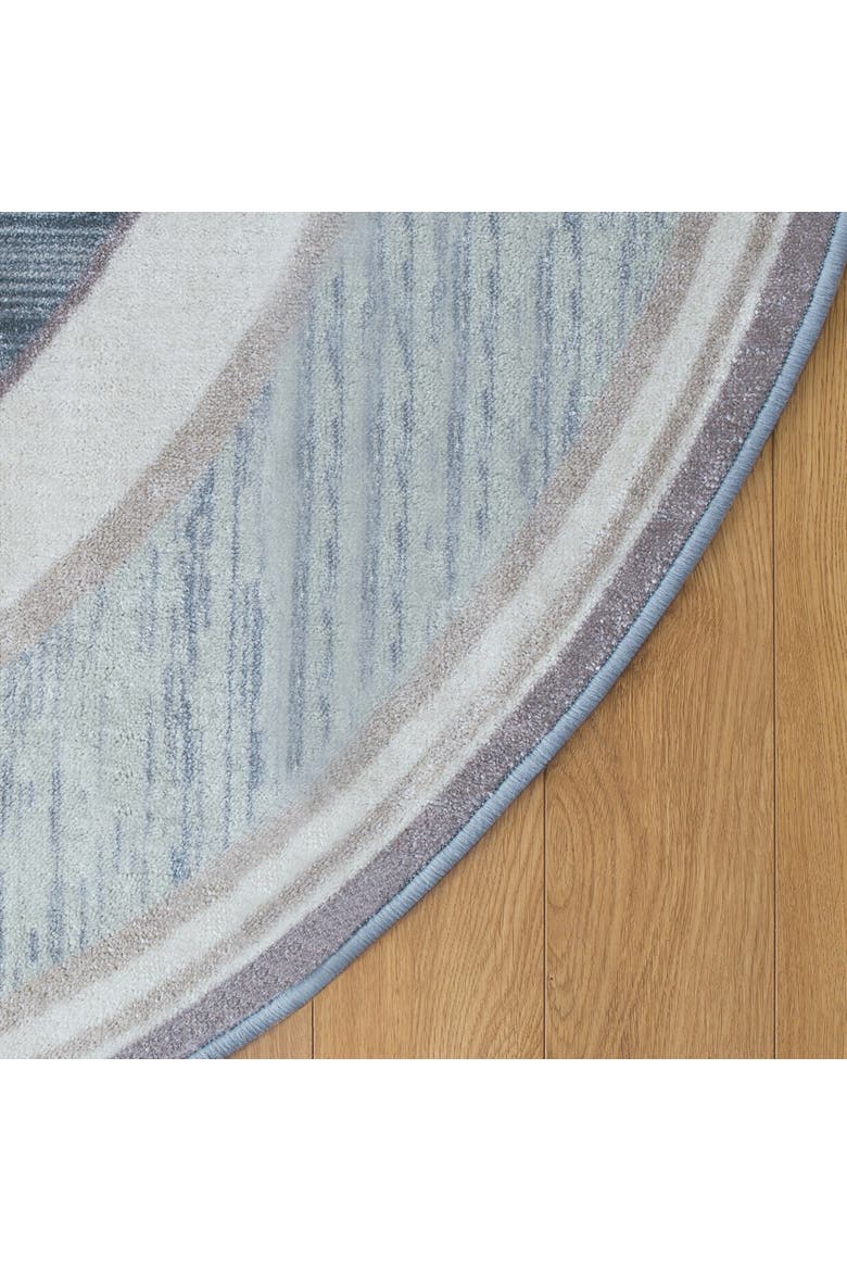 Sense of Place Highland Stripe Blue Oval Carpet - 6' X 9', Alternate, color, Blue Stripe