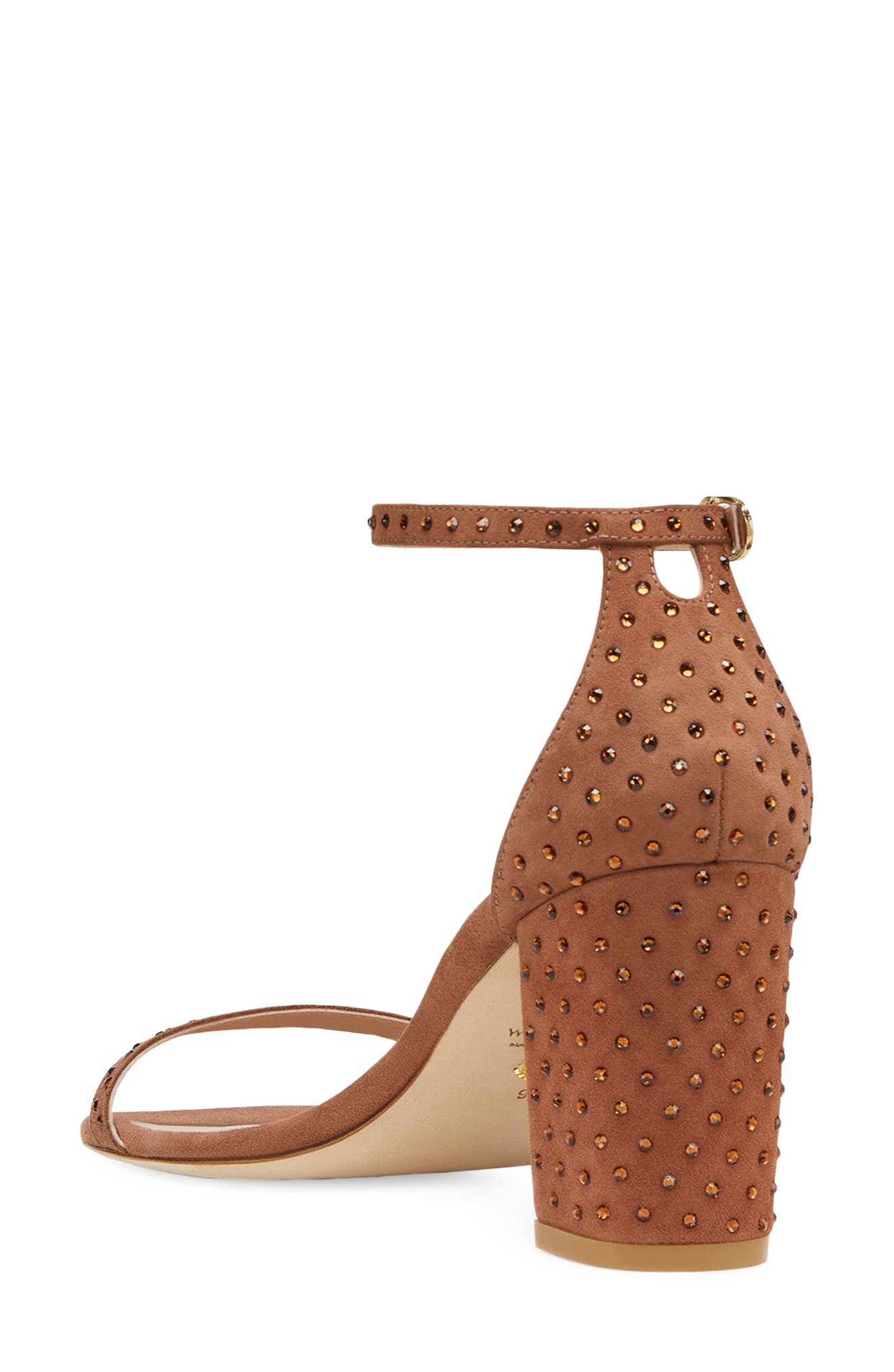 NearlyNude Shine 75 Ankle Strap Sandal, Alternate, color, CAPPUCINO