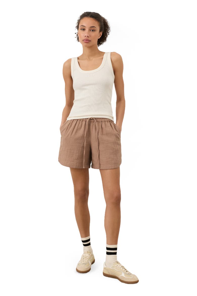 Perfect Rib Scoop Neck Tank Made With Organic Cotton, Main, color, Cream