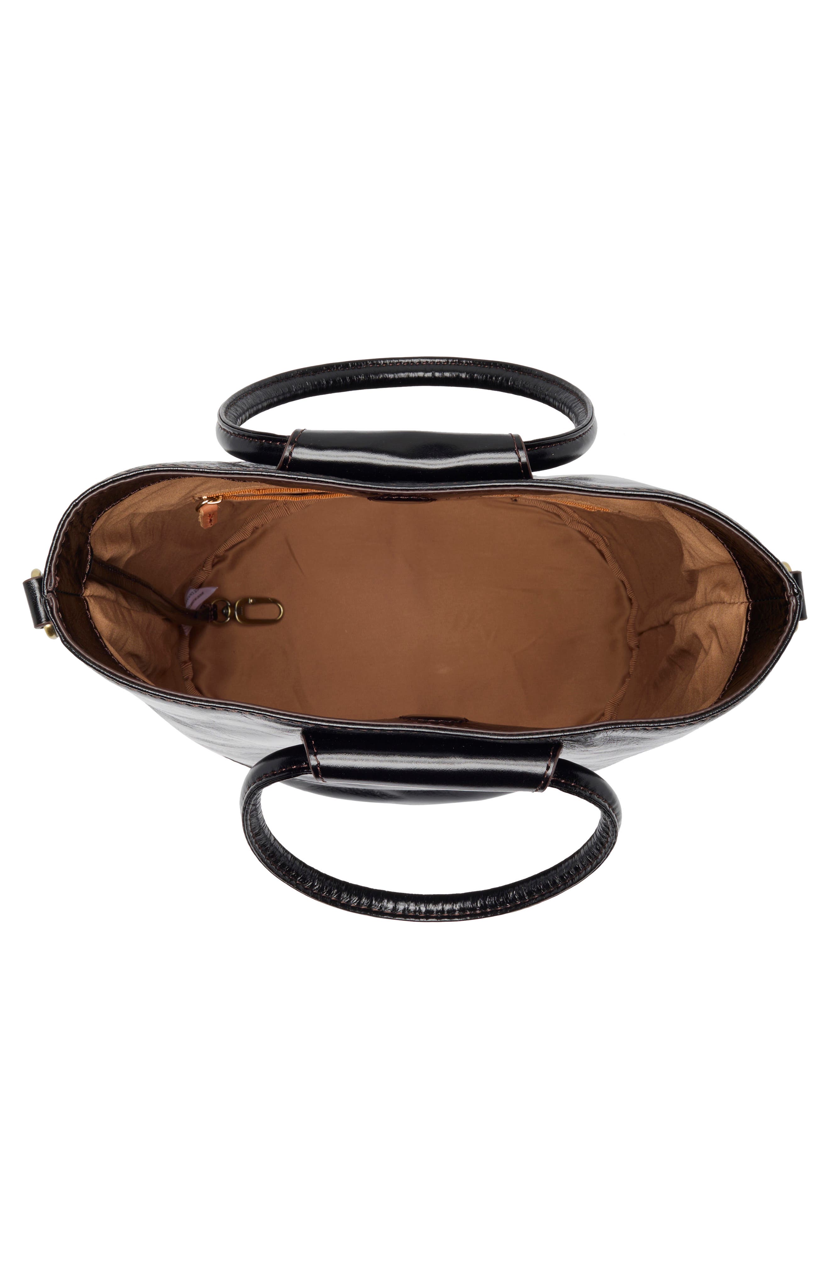 HOBO Sheila Leather Bucket Bag, Alternate, color, Black