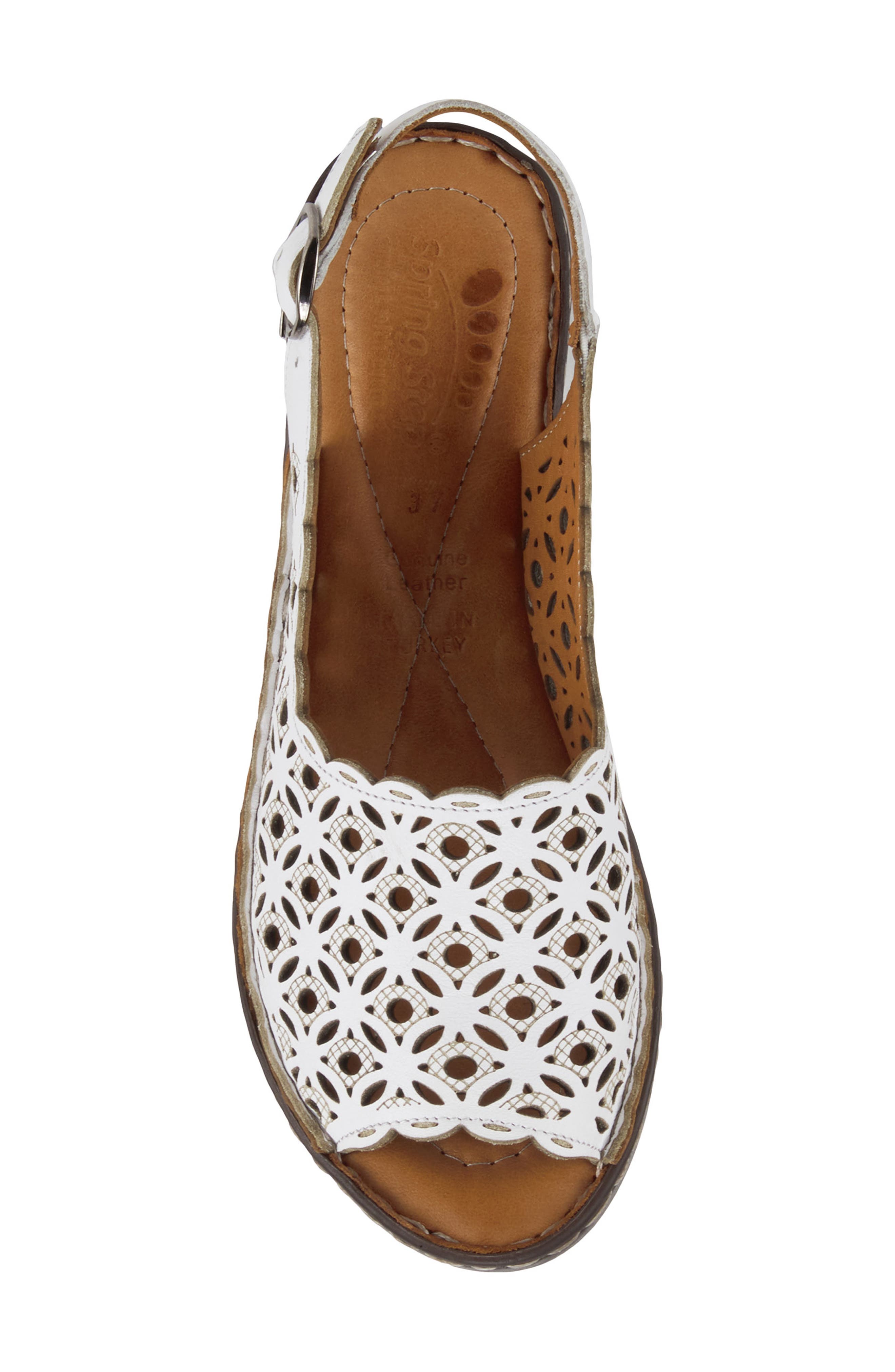 Belizana Wedge Sandal, Alternate, color, WHITE