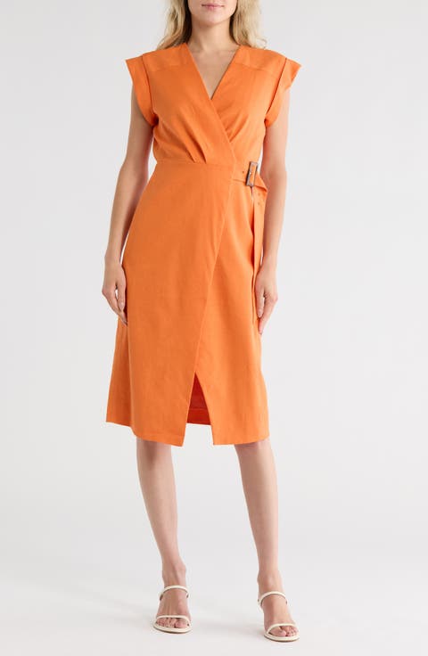 Octavia Faux Wrap Dress