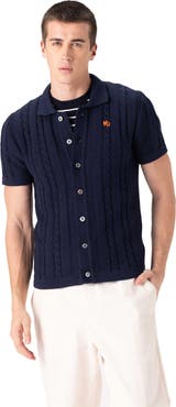 Members Only Men's JC Polo Cable-Knit Sweater