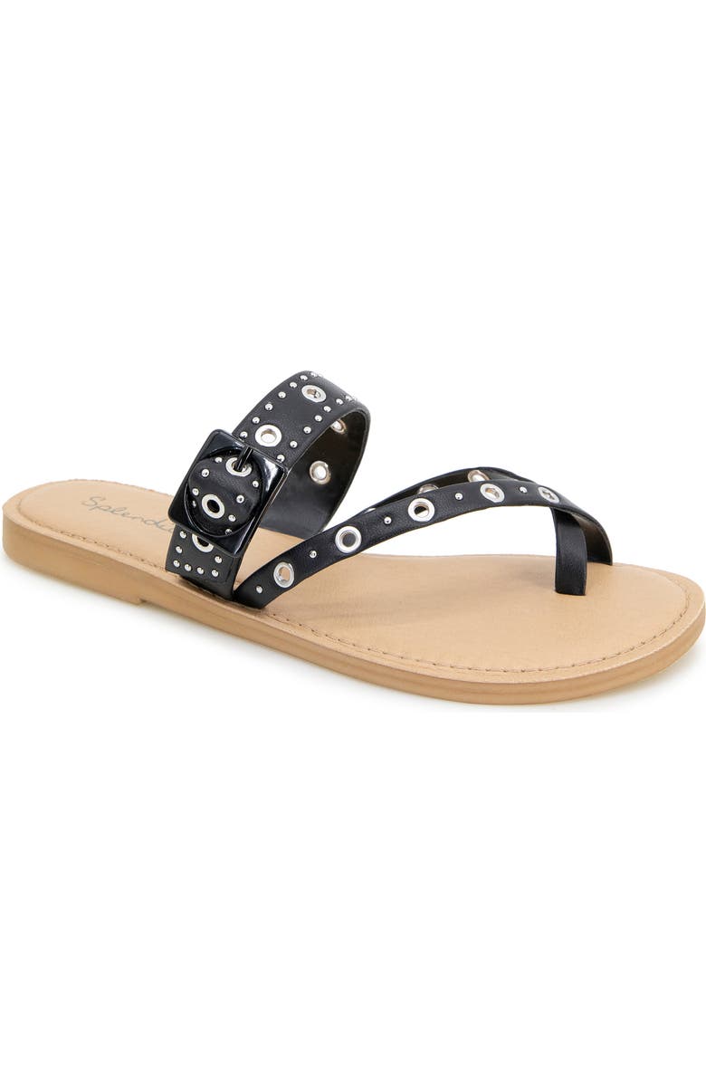 Splendid Sutton Stud Slide Sandal, Main, color, Black