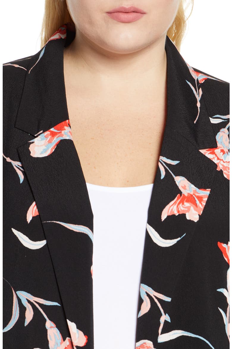 Daniel Rainn Floral Blazer, Alternate, color, G271 BLK