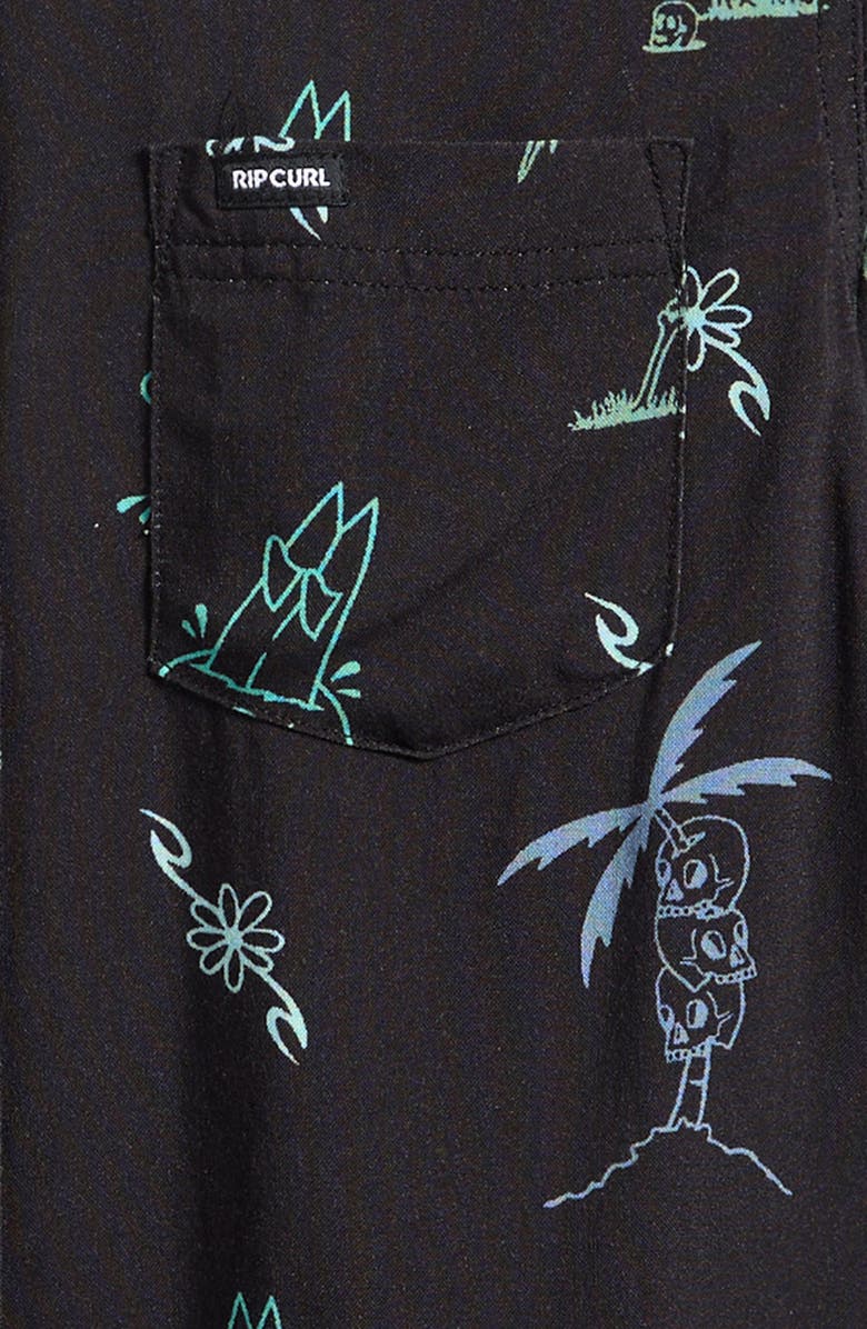 Rip Curl Kids' Eternal Shred Button-Up Shirt, Alternate, color, Washed Black