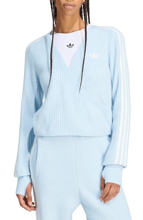 Rib Surplice Cardigan