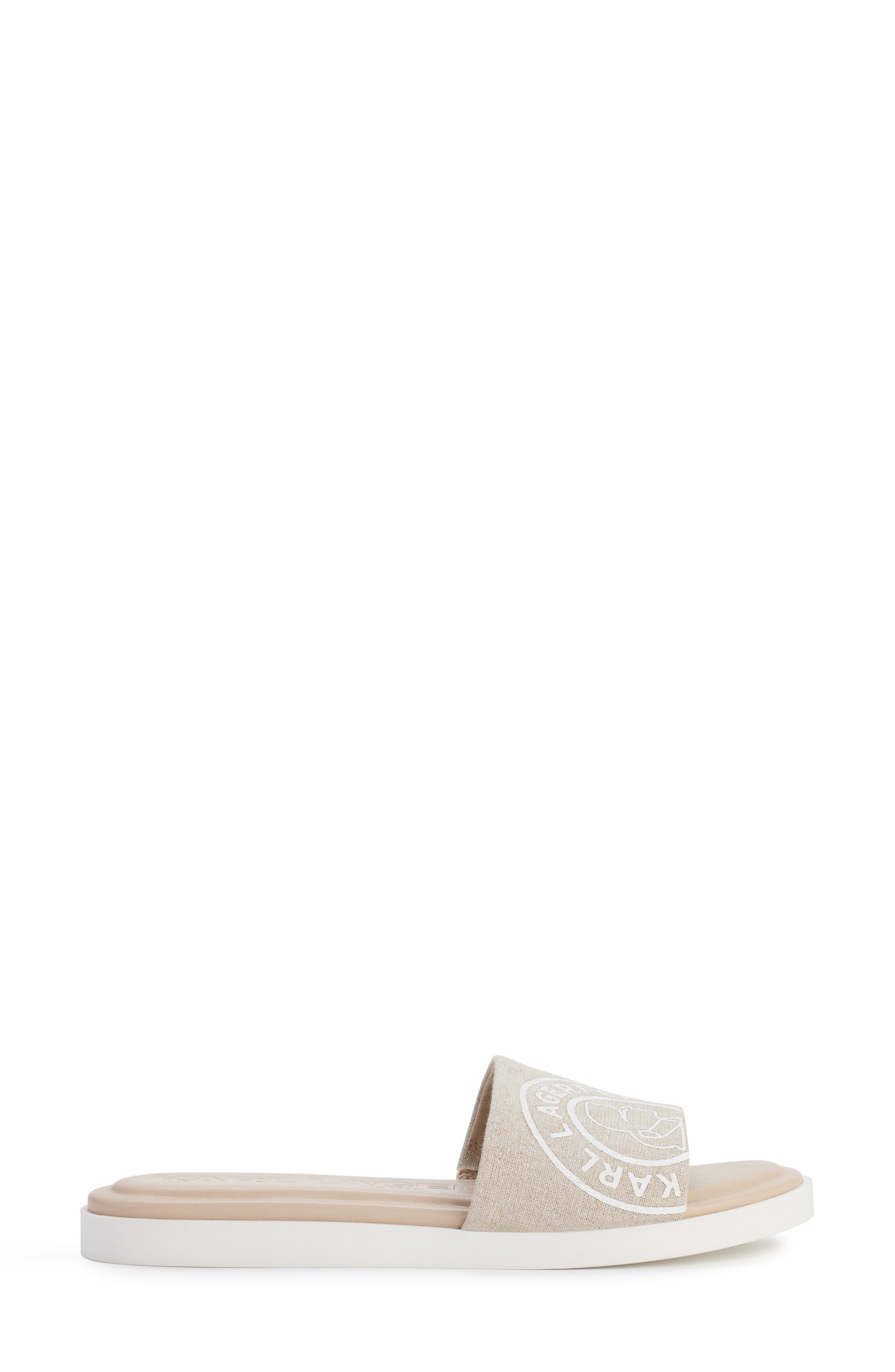 Canta Slide Sandal, Alternate, color, NATURAL/ SILVER