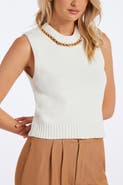 Bishop + Young Savoy Chain Detail Sweater Tank