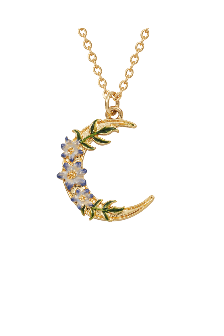 Nightshade Moon Gold Necklace, Alternate, color, Gold
