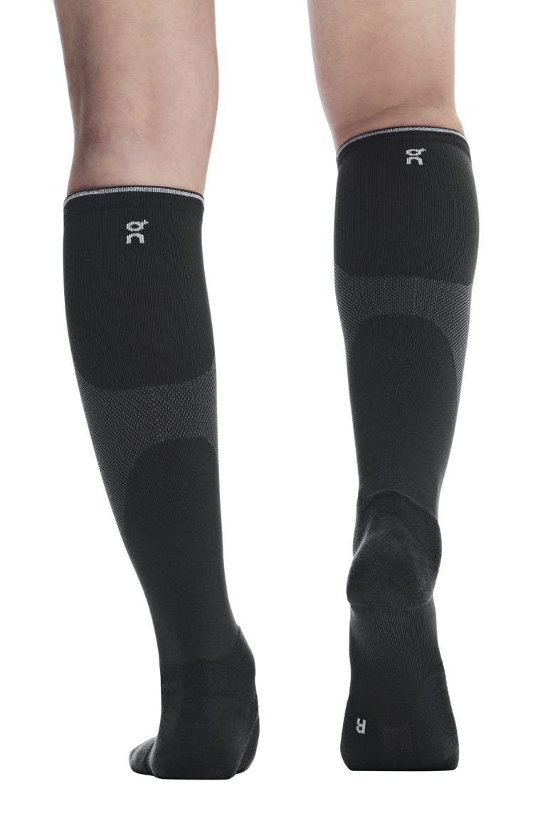 Running Socks, Alternate, color, MOLASSES/ BLACK