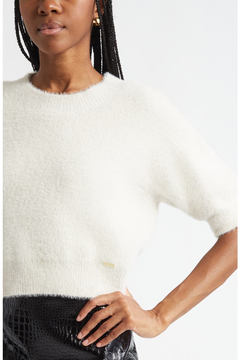 Guinevere Elbow Sleeve Sweater, Alternate, color, VINTAGE WHITE