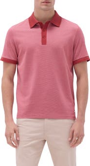 Bugatchi Tipped Cotton Piqué Polo