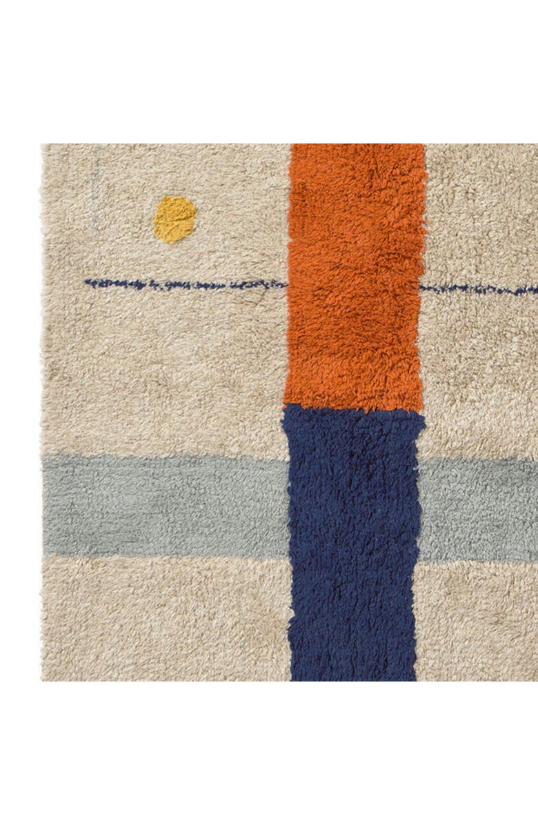 Lorena Canals Washable Rug Geometrical Shapes, Alternate, color, Blue , Orange, Honey, Beige