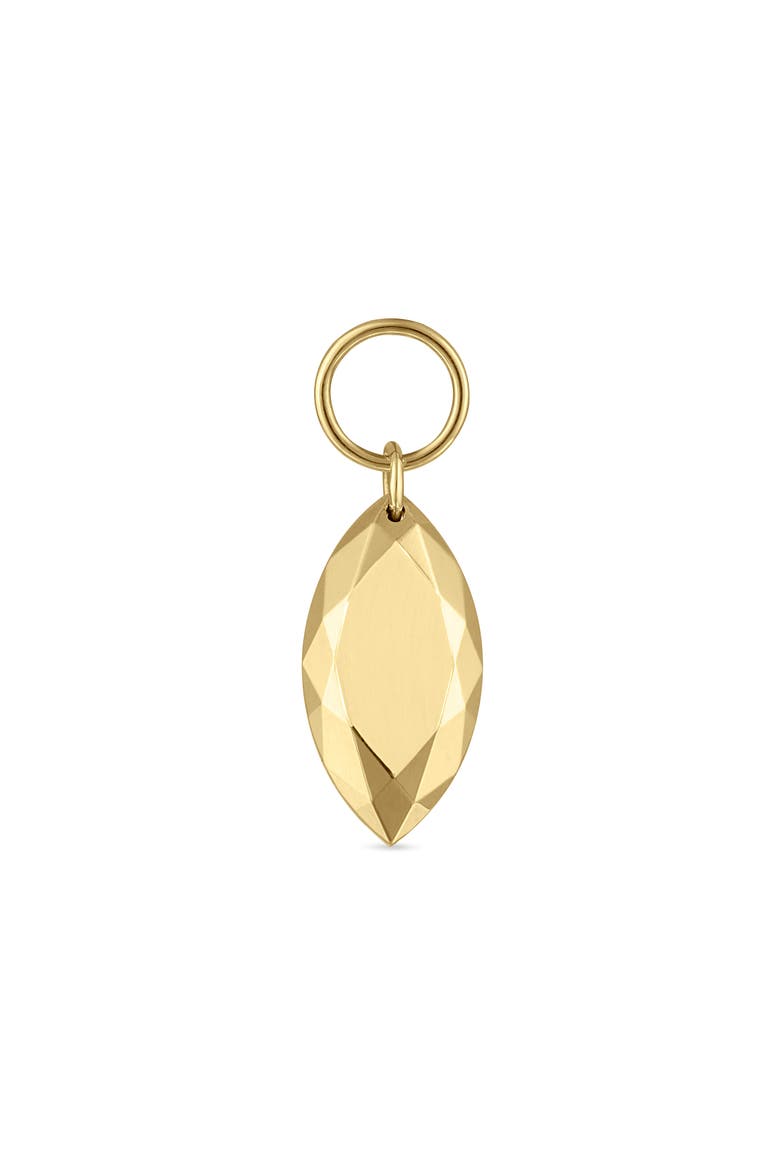 Faceted Marquise Charm, Main, color, YELLOW GOLD