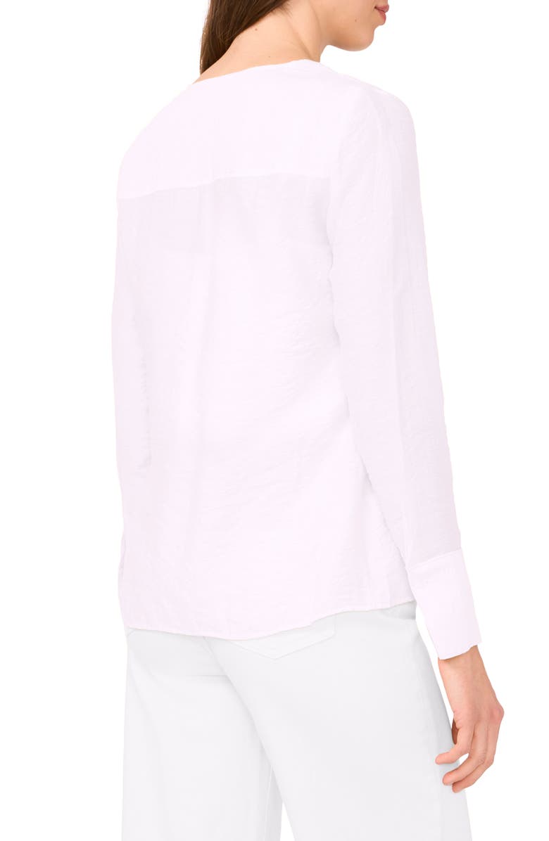 Halogen<sup>®</sup> Tie Front Top, Alternate, color, Bright White